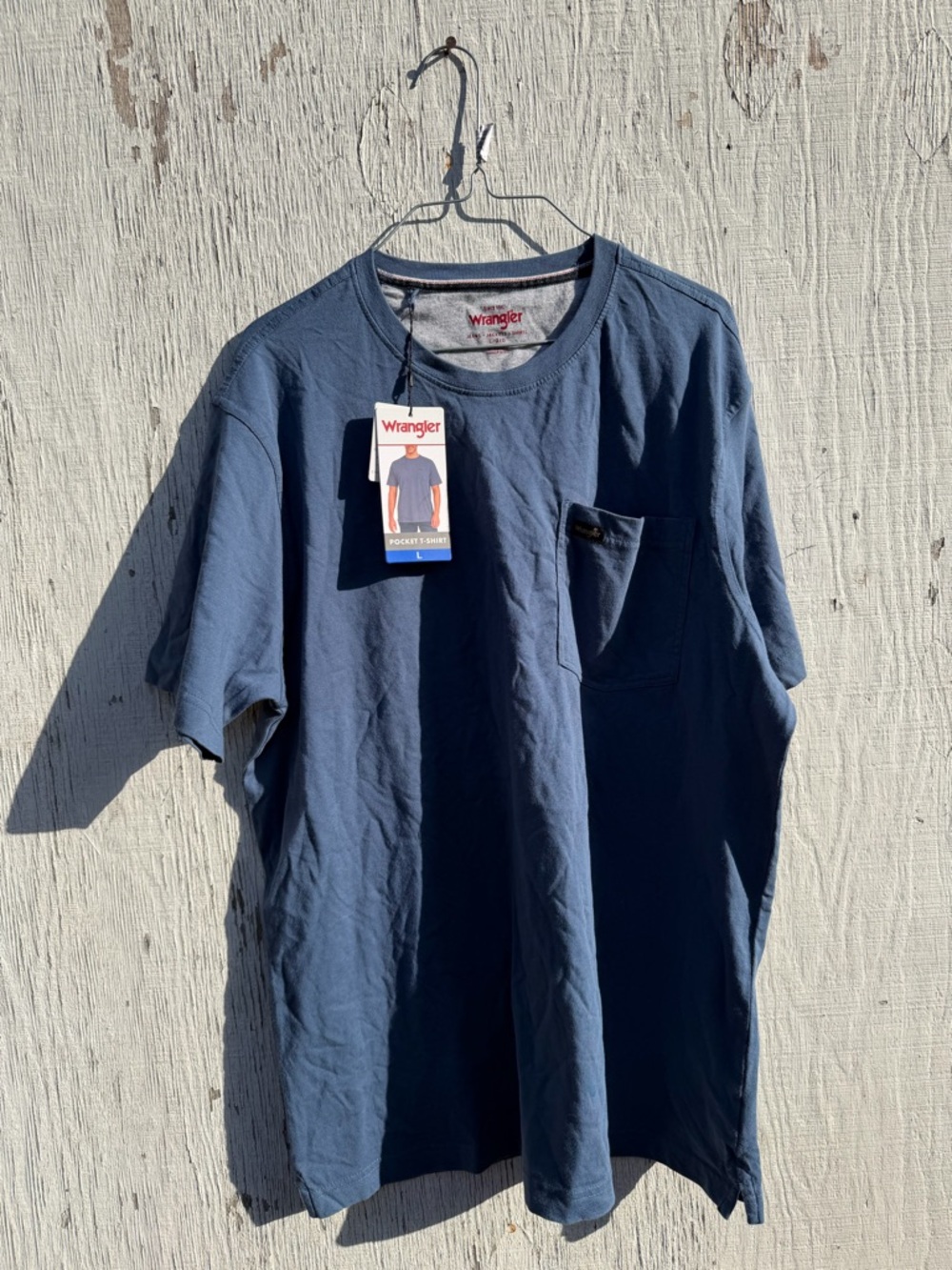 Wrangler Men’s Short Sleeve Pocket Tee - Blue